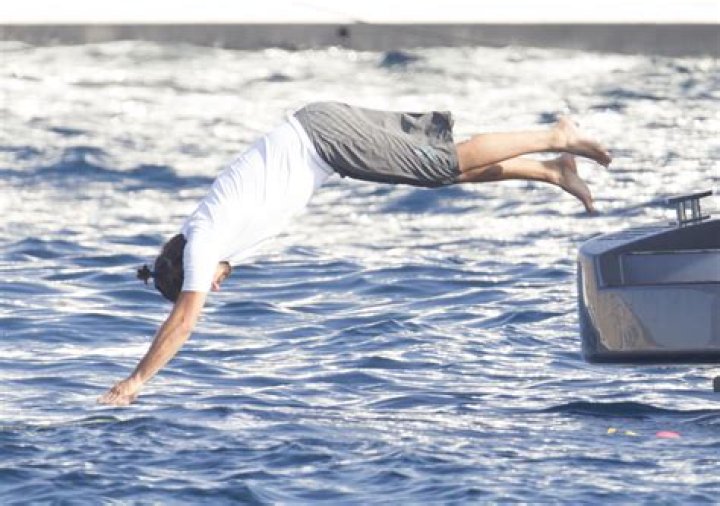 Julianne Hough Diving Off Boat Says "Bottoms Up" — Celebwell