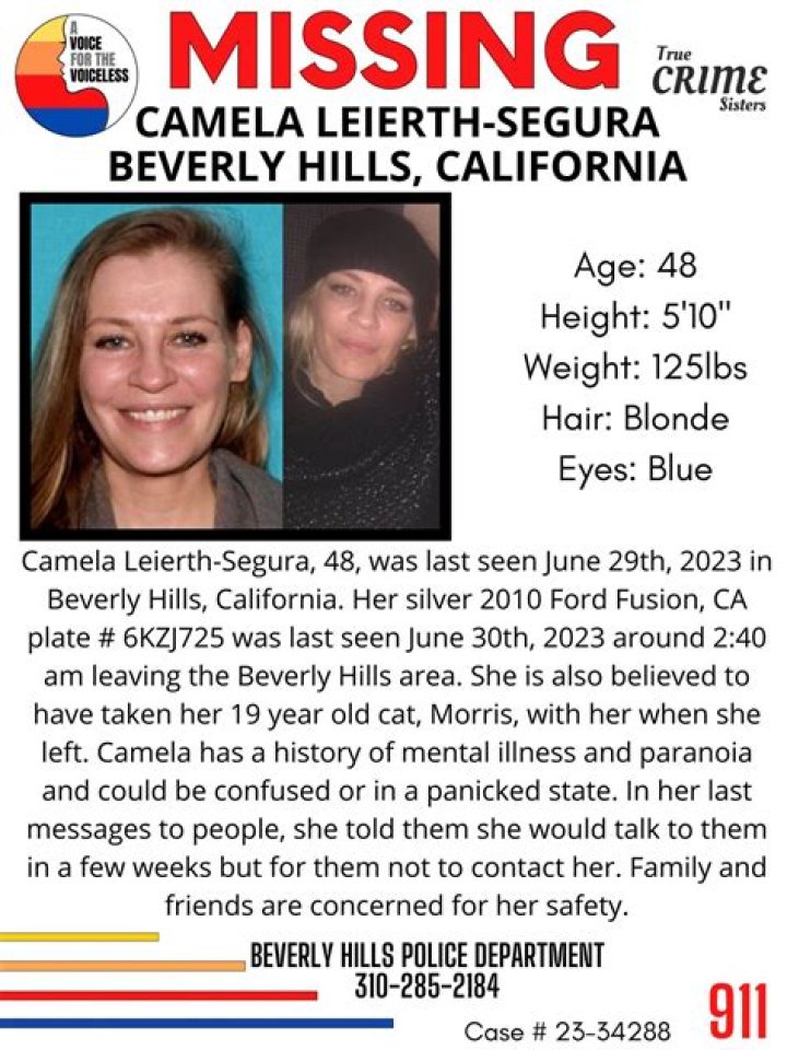 Missing Camela Leierth-Segura Update; Who Is Camela Leierth-Segura LA songwriter