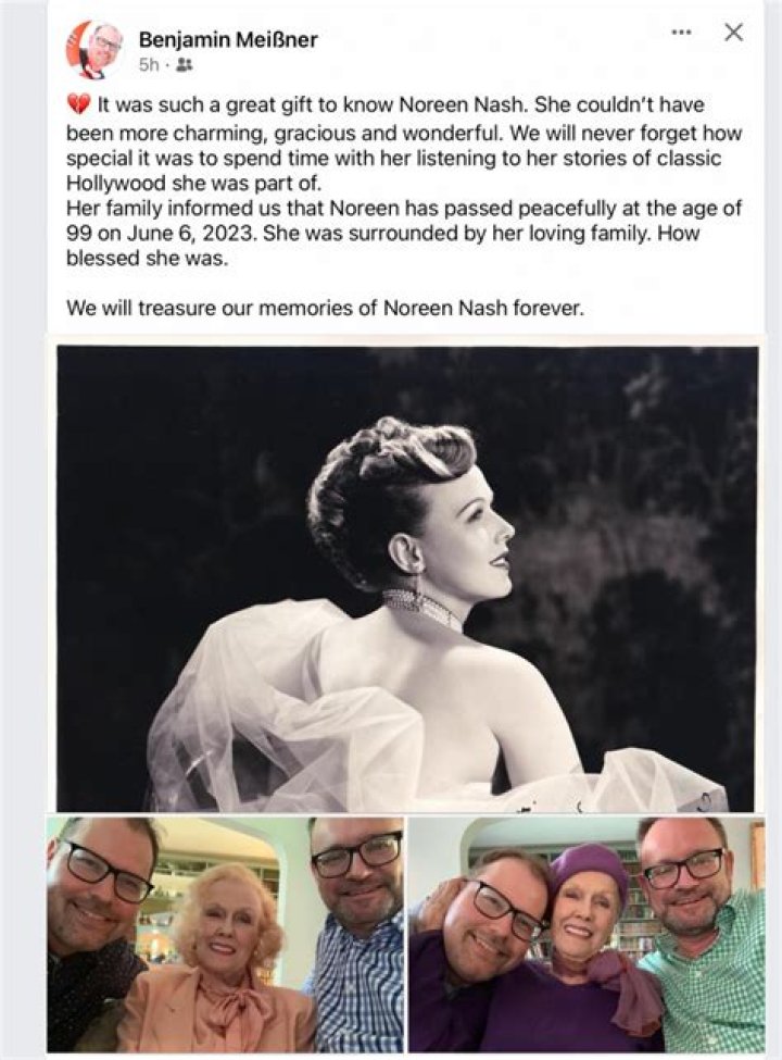 Noreen Nash Passes Away, Obituary, Actress in ‘Giant’ and ‘The Southerner,’