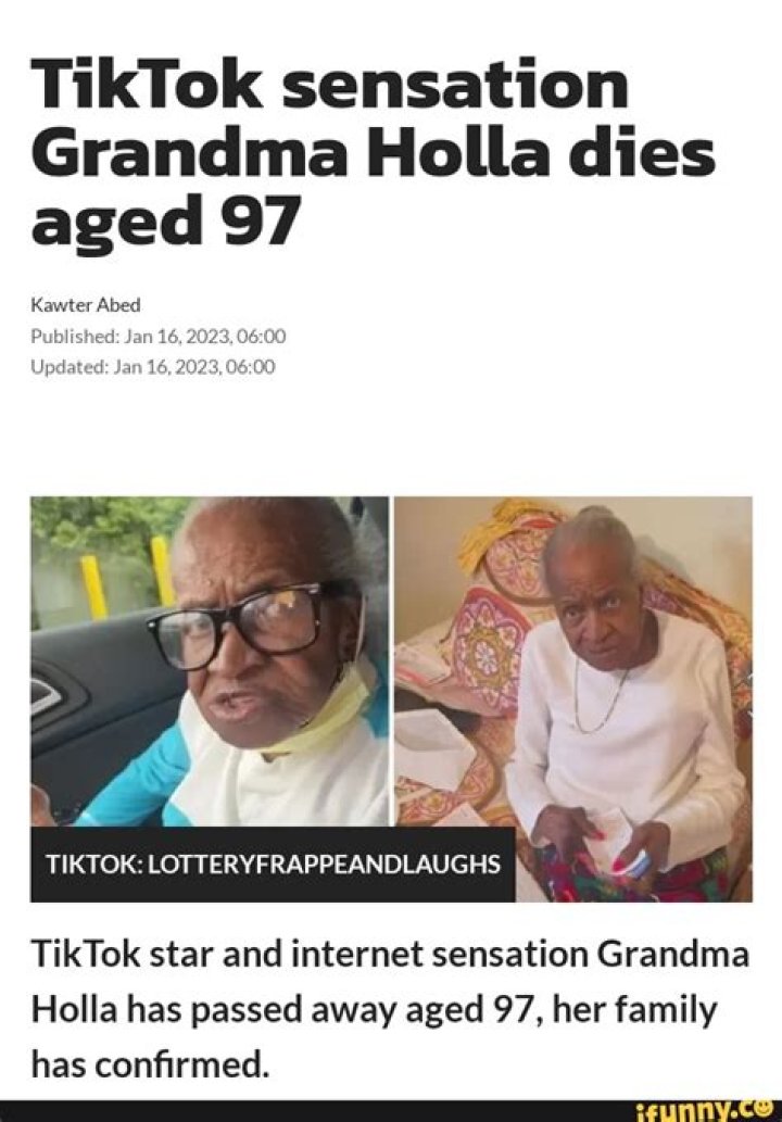 Tiktok Star Grandma Holla is Very Much Alive, Despite Death Rumours By granddaughter